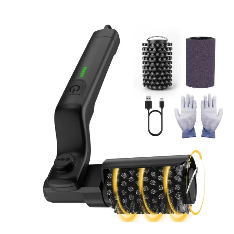 Electric Grill Brush Automatic Rotating BBQ Grate Cleaner Heavy Grease Scrubber for Outdoor Barbecue Cooking