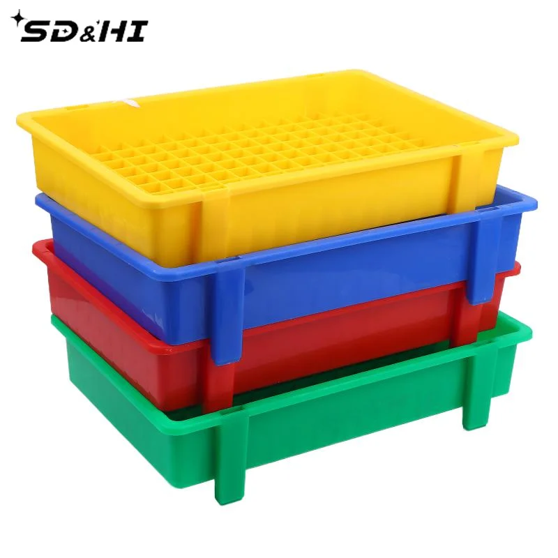 1PCS Thickened Plastic Lithium Battery Storage Box For 18650 Cells - Divided Transport And Turnover Tray