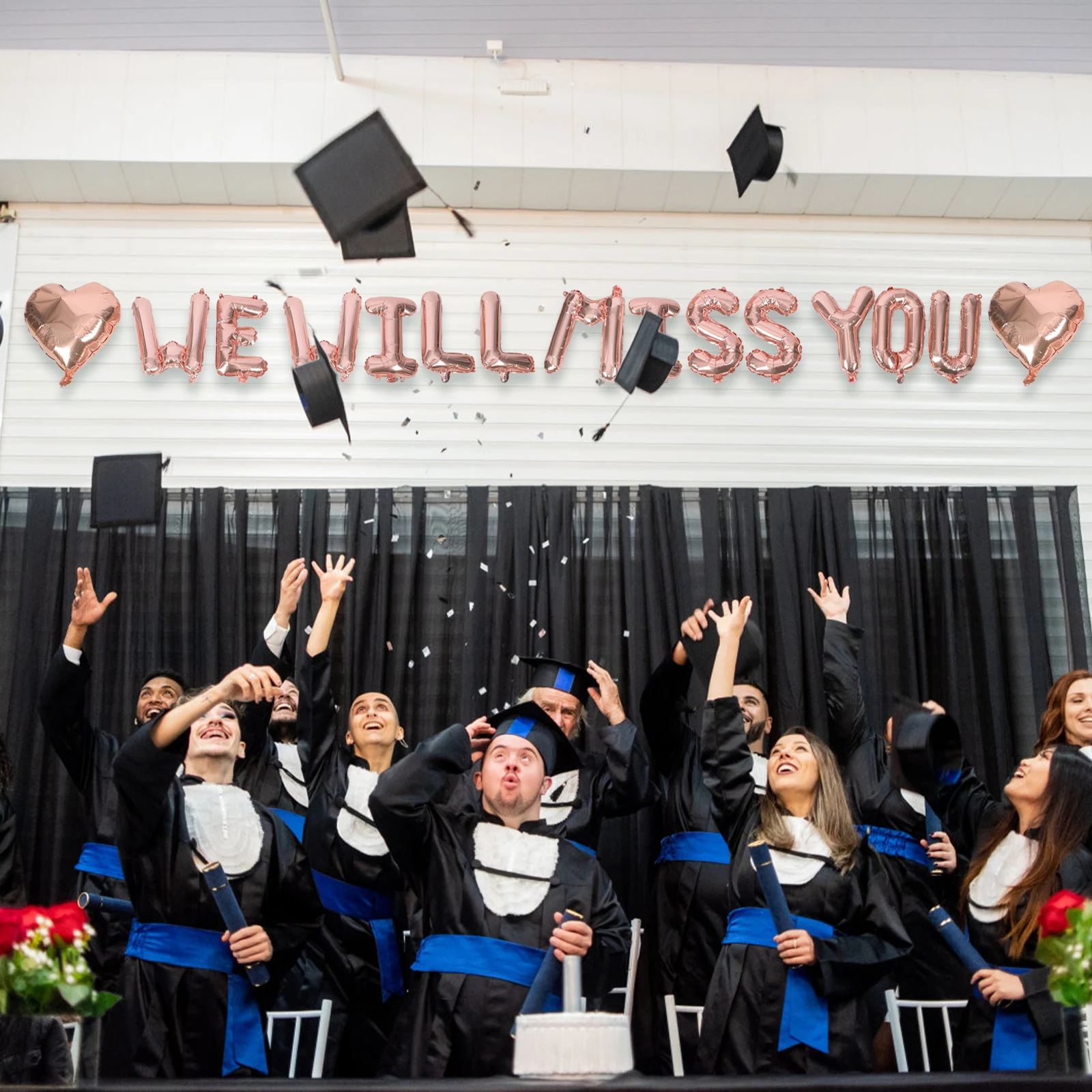 

1 Set Graduation Party Balloons Alphabet Decor We Will Garland Wall Background Leak Resistant Premium Quality