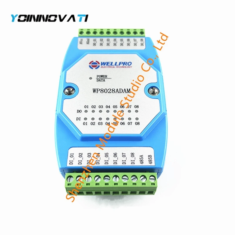 Digital input and output module isolated 8DI/8DO RS485 MODBUS RTU WP8028ADAM NPN