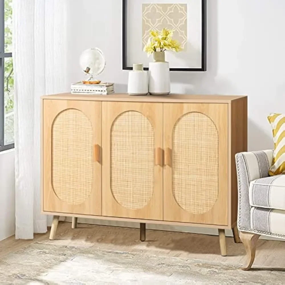 Rattan Shoe Cabinet for Entryway with Adjustable Shelf，Freestanding Shoe Rack Cabinet Storage Organizer,Shoe Storage Cabinet image 5