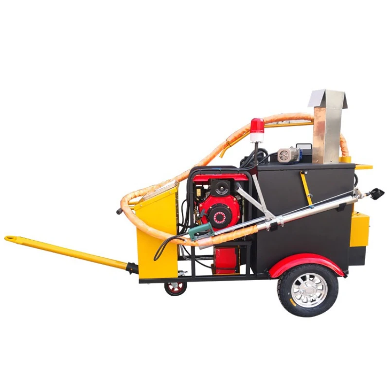 

60L hand-pushed asphalt repair potting machine, construction crack caulking , simple operation asphalt caulking glue