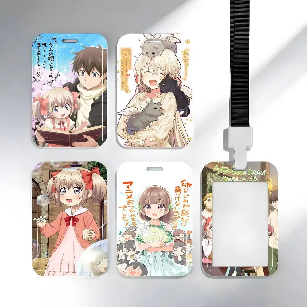 

1pc Anime If Its For My Daughter ID Card Sleeve School Card Access ID Card Bus Meal Card Protective Sleeve Easy Push