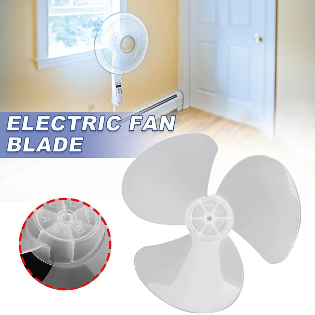 Fan Blade High Temperature Resilient 12 Plastic Fan Blade Replacement Suitable for Stand Fan/Desk Fan Noise Reduction