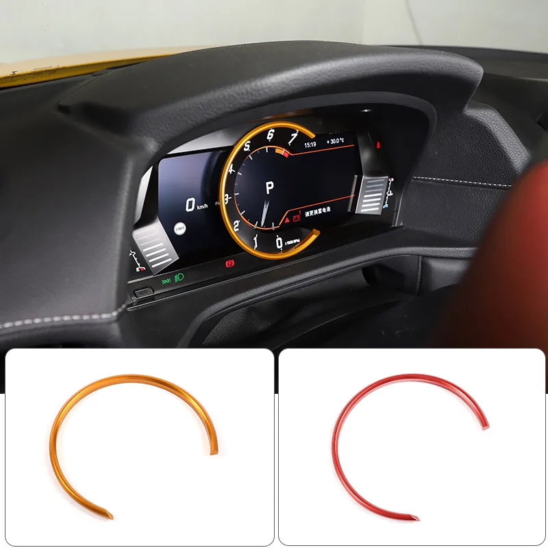 Aluminum Alloy For Toyota GR Supra A90 2019-2024 Car Interior Dashboard Tachometer Decorative Ring Sticker Car Accessories
