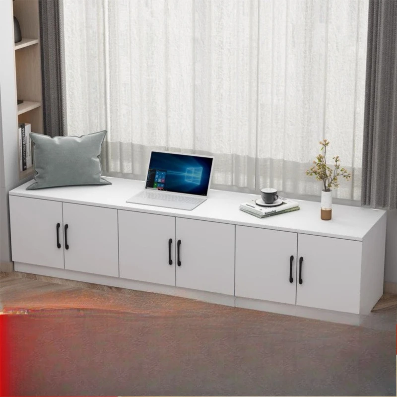 armoire-a-baie-vitree-domestique-casier-sol-simple-rangement-avancee-armoire-basse-fenetre-assise