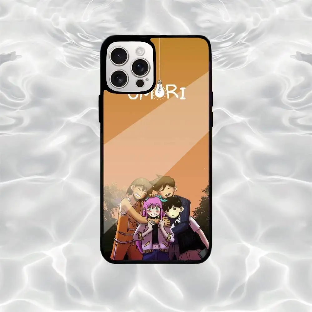 O-Omori Game Telefoonhoesje voor iPhone17,16,15,14,13,12,11 Plus, Pro Max Magnetisch Magsafe Draadloos opladen