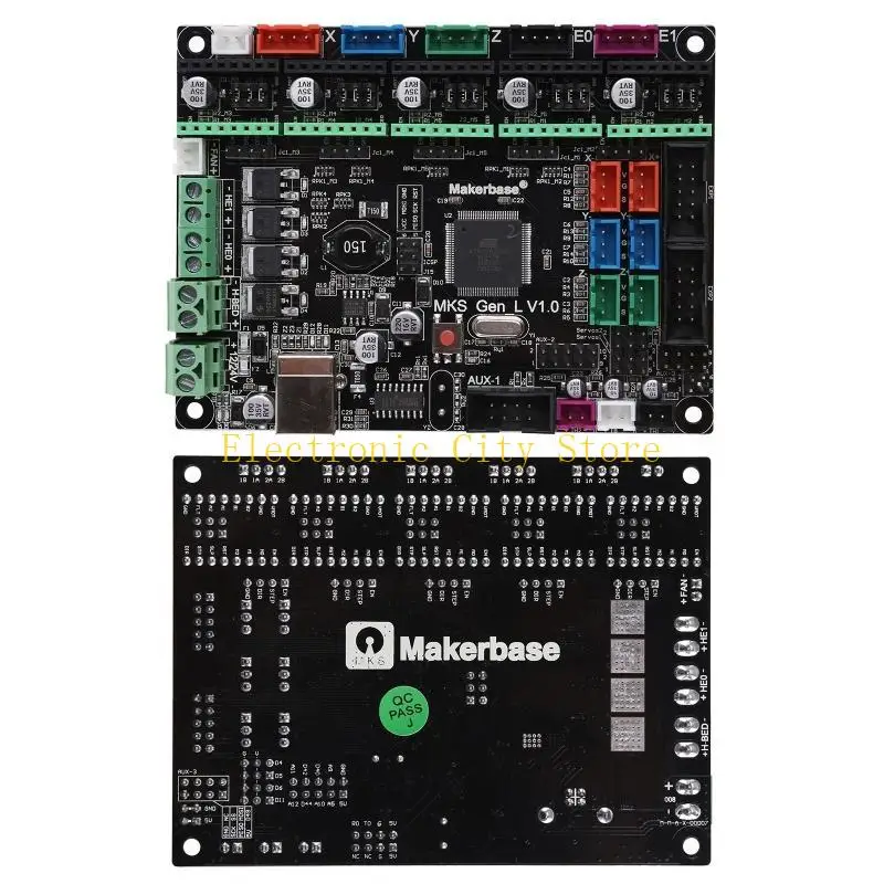 

DIY Материнская плата MKS Genl v1.0 Совместимые рампы1,4 для поддержки 3D принтера 4988 8825 Driver TMC2100 12V-24V Power Hu8d