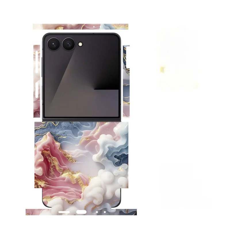 Skin For Samsung Galaxy Z Flip7 6 5 4 3 Back Film Sticker Full Cover Protective Decal Wrap Side Frame Back Screen Protector