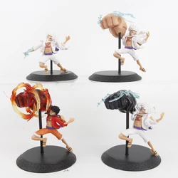 4pcs/set One Piece Nika Luffy  Figures Pvc Model Toys 6.5-10cm