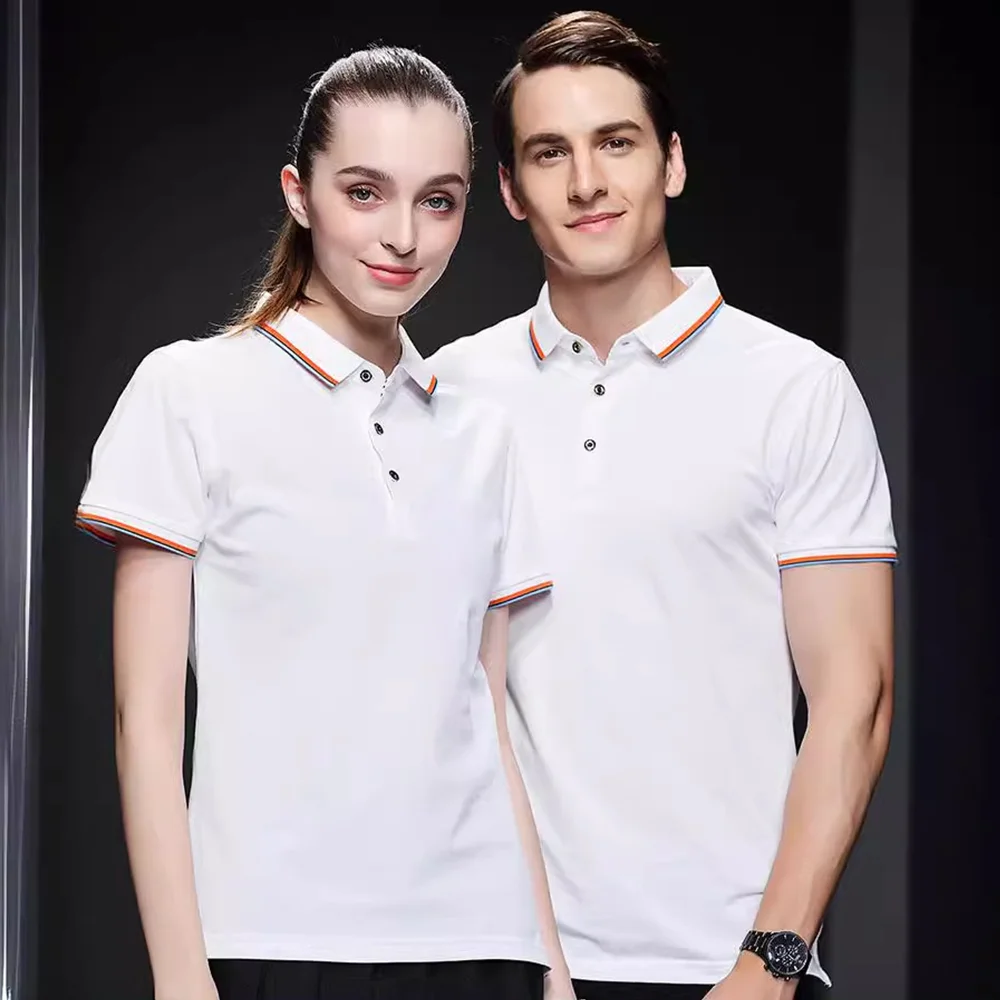 Summer lapel men sports casual short sleeve business polo shirt men's fashion youth golf T-shirt daily clothing loose top 2025