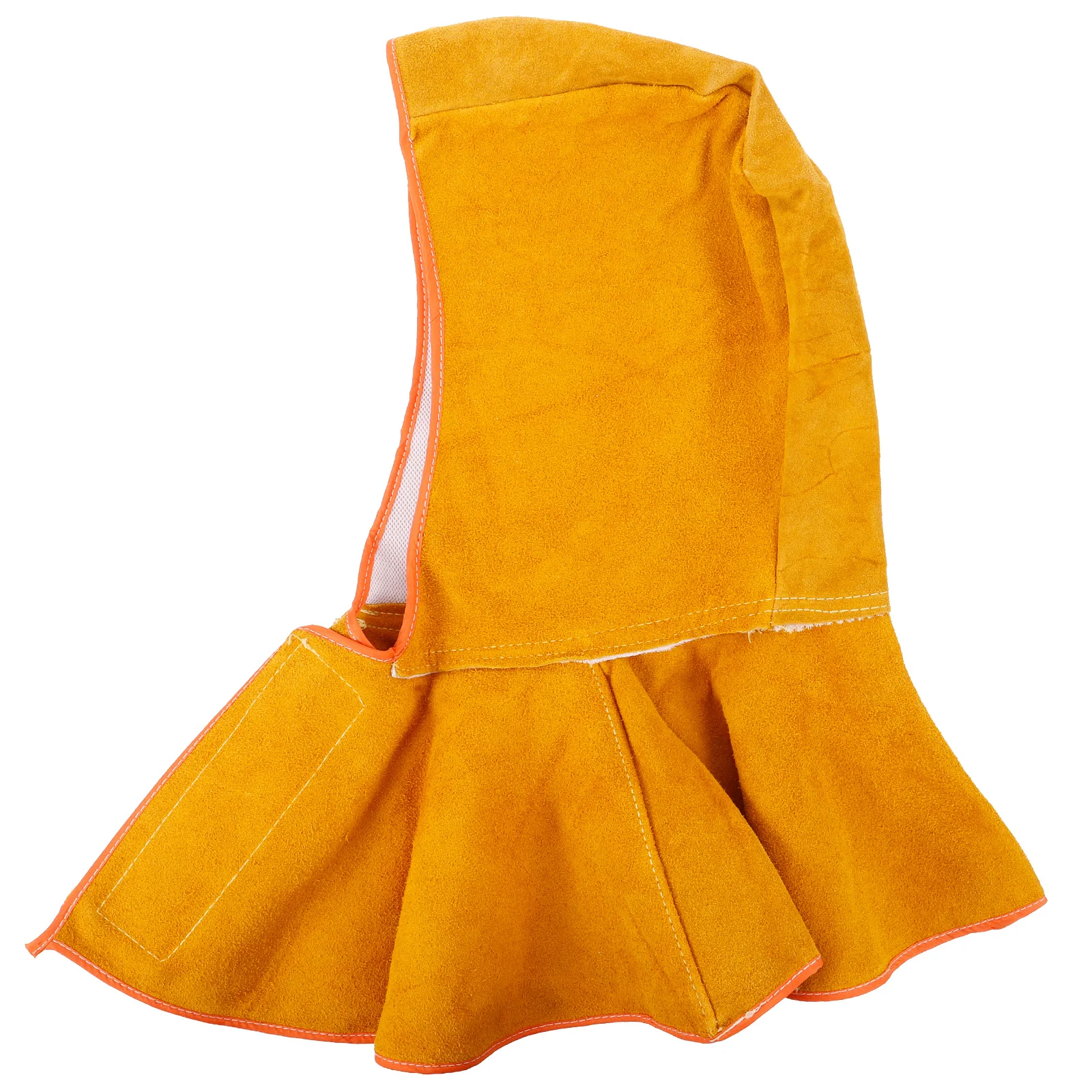 Cagoule de soudage ignifuge en cuir de vache, Protection de la tête pour adultes, hommes et femmes, drapeau de cou, capuchon de Protection, équipement de sécurité