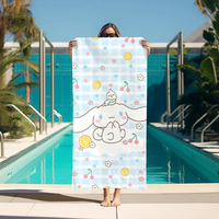 Beach Towels Bathroom Accessories Cinnamorol Turban for Hair Quick Drying Large Bath Towel Personal Care Sauna Spa Home Gym Set
