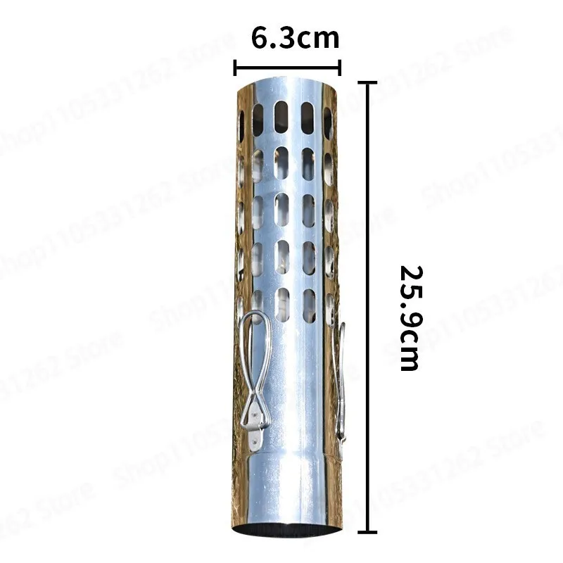 Stainless Steel Detachable Stove Chimney Pipe High Temperature Resistant Spark Proof With Buckle For Camping Tent