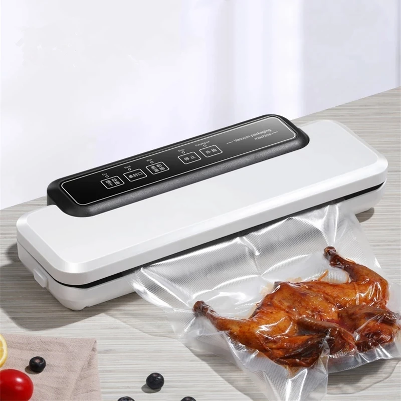 Automatic Vacuum Sealer Packer Vacuum Air Sealing Packing Machine for Food Preservation Dry, Wet, Soft Food with Free 10pcs Bags