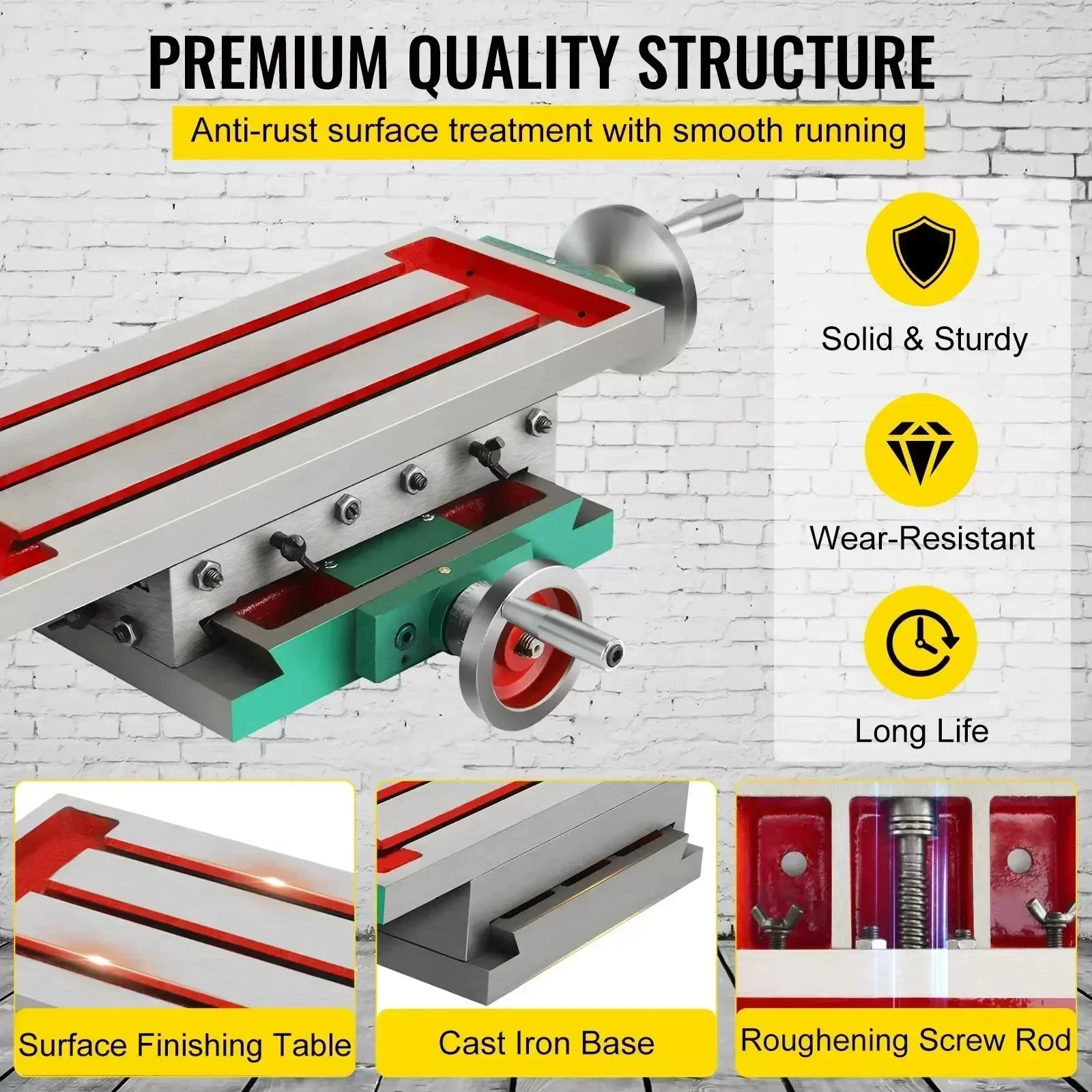 SIHAO Metalworking 2‑Axis Compound Cross Slide | Precision Work Table with Adjustable Handwheel, Milling & Bench Drill Positioning Fixture, Versatile Workbench Jig for DIY Workshop Machining