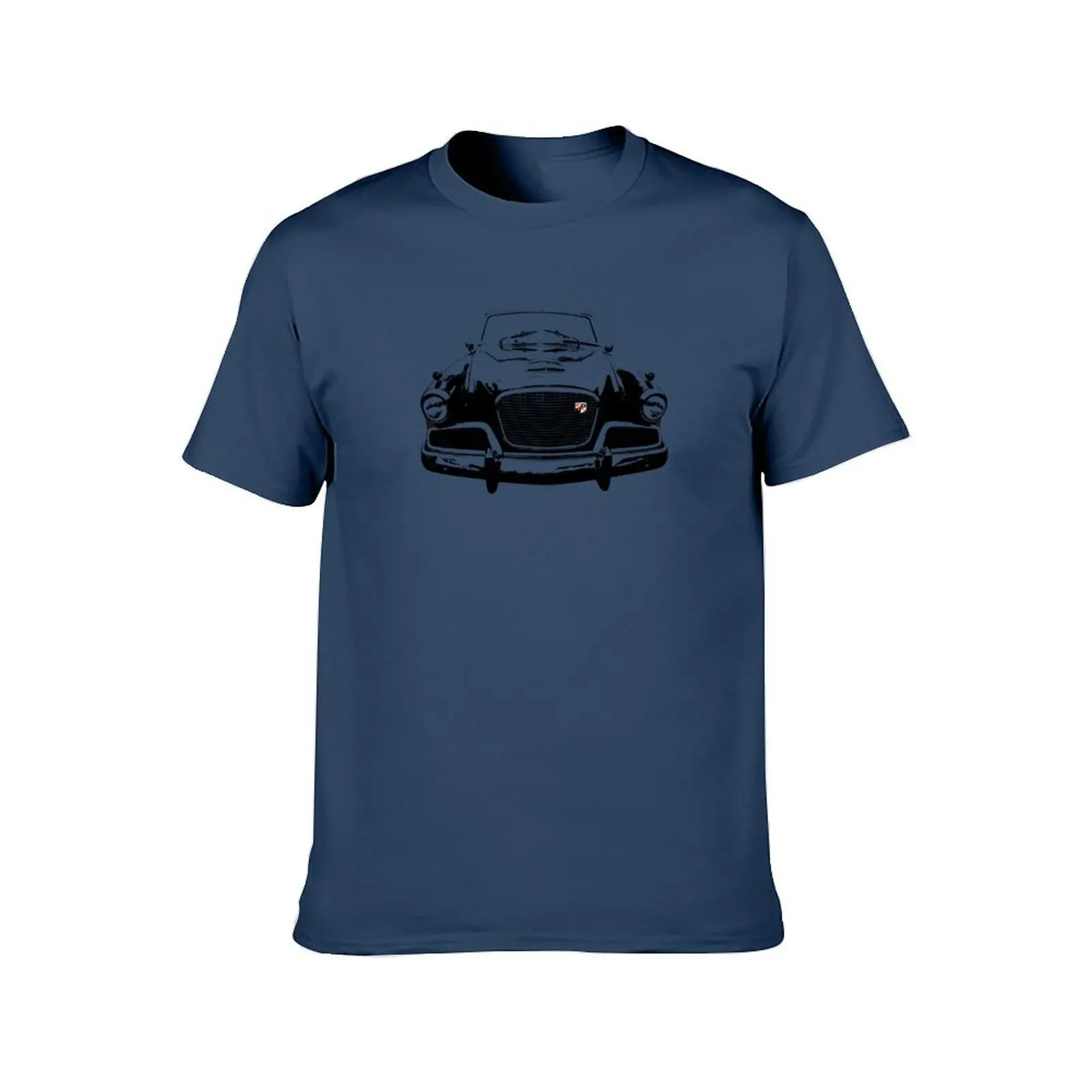 Studebaker Golden Hawk 1950s American classic car monoblock black T-Shirt graphic t shirts for man t shirt man cotton T-Shirt