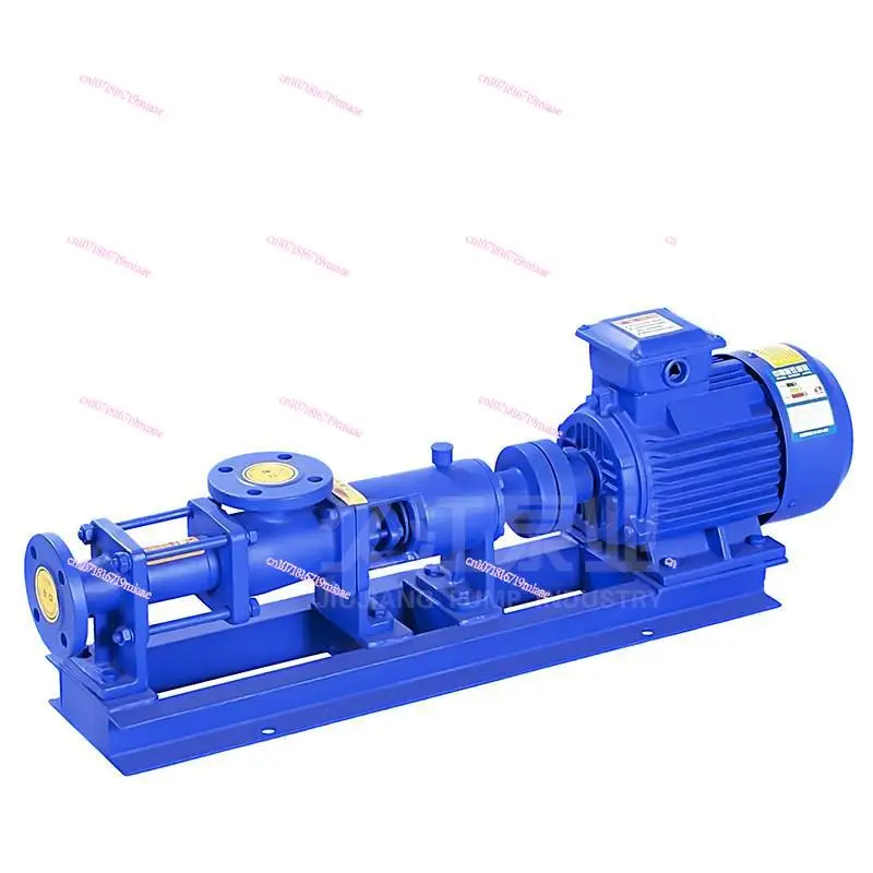 

G-type variable frequency sludge single screw pump, stainless steel corrosion-resistant adjustable speed high viscosity slurry