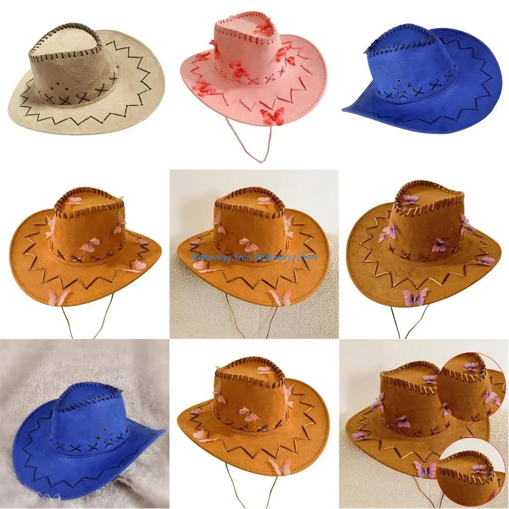 

573B Warm Western Hat Outdoor Camping Hat Winter Autumn Hat Mountain Climbing Hat