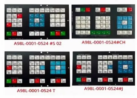 New Membrane A98L-0001-0524#J A98L-0001-0524#CH A98L-0001-0524 T A98L-0001-0524#S 02 Key Pad Button Used For HMI CNC Machine Op