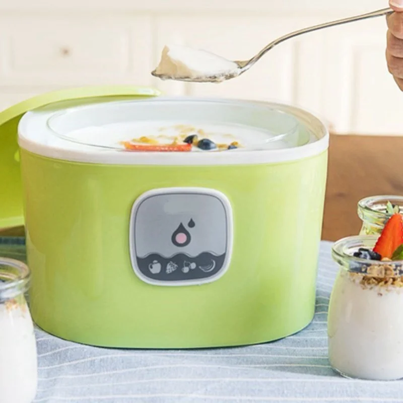 

Электрическая йогуртница 1л, многофункциональная автоматическая компактная машина для приготовления греческого йогурта, сыра, домашней кухни, общежития