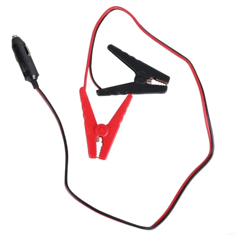 12V 24V Car Plugs Charging Cable with Clips Extension Cord for Battery Charging and Outdoor Devices