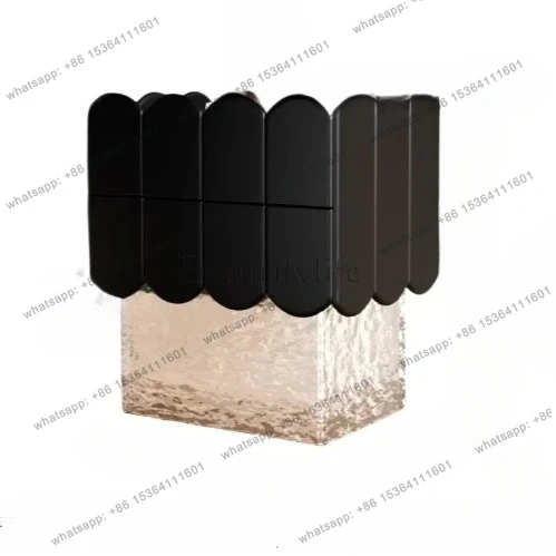 05-yj15 Premium Villa Light Luxury Smart Acrylic Bedside Table Simple Bedroom Multifunctional Ambient Light Storage Cabinet