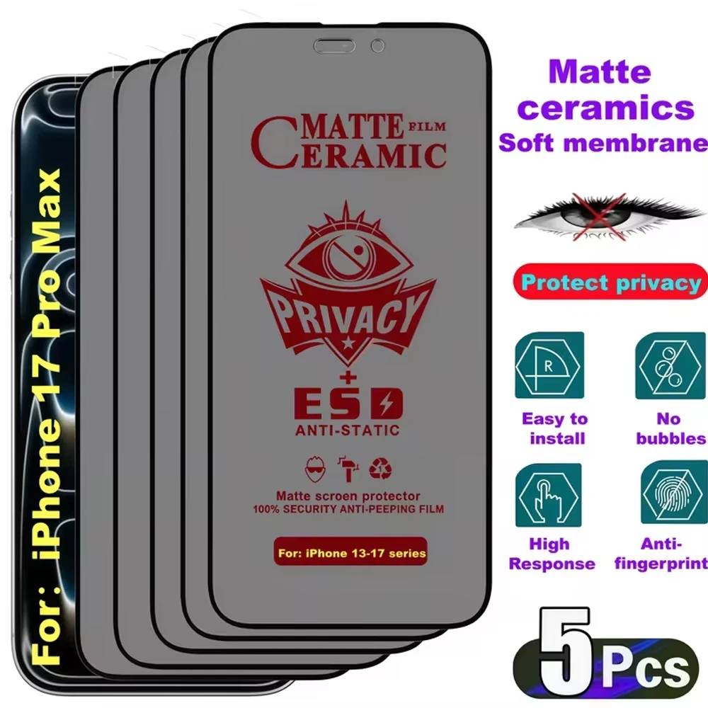 1-5PCS Matte Privacy Screen Protectors For Samsung A57 A37 5G S26 S25 S24 S23 Ultra FE PLus A55 A56 A54 A17 A16 A07 A06 Film