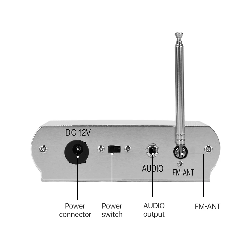 Papan dekoder Audio DC12V, modul Bluetooth dekoder Stereo mobil dengan bicara dan Rekam pemutar MP3 Radio FM untuk modifikasi mobil