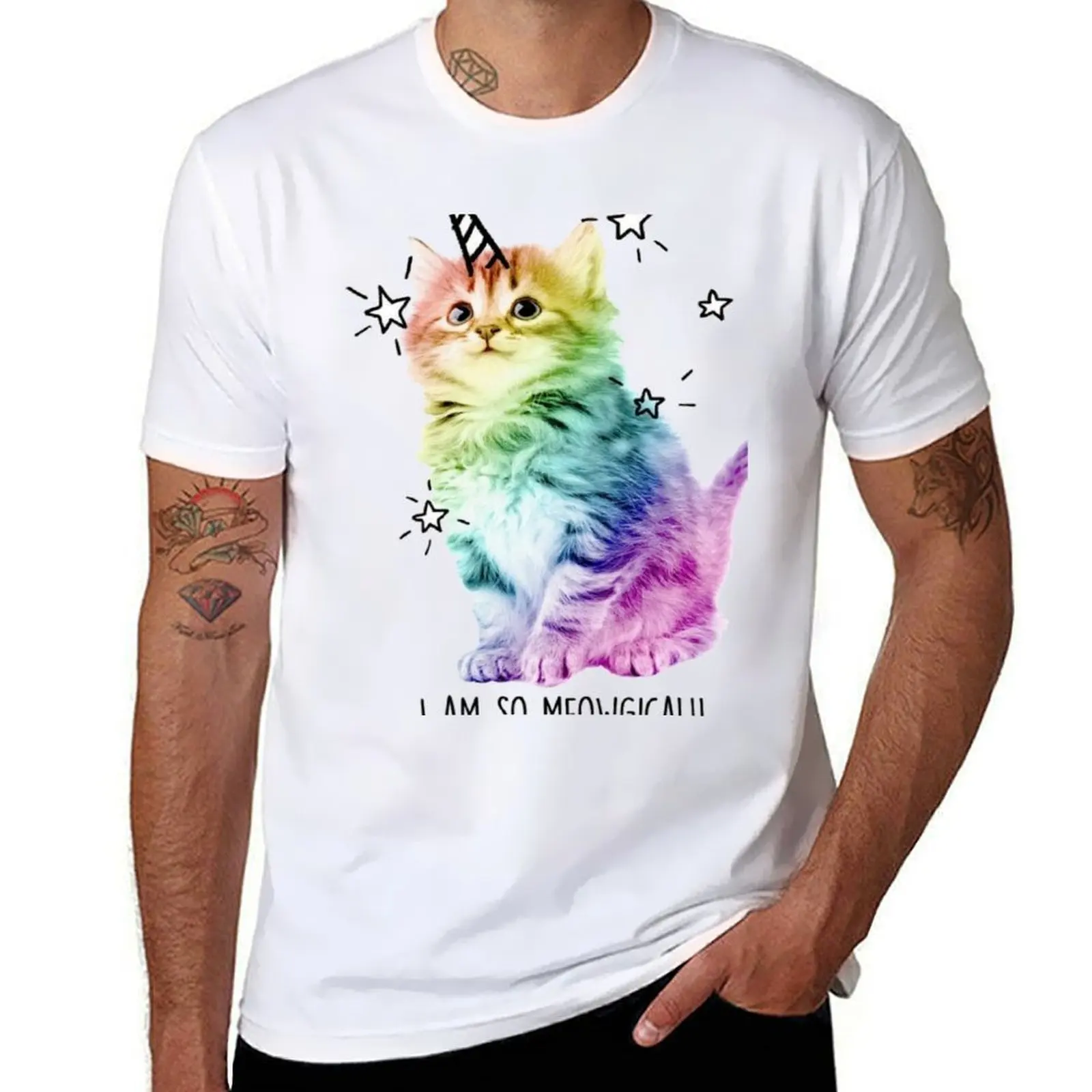 

I AM SO MEOWGICAL 2024!! T-Shirt men t shirt cotton 100% t shirts for man graphic funny man t shirt graphic T-shirt
