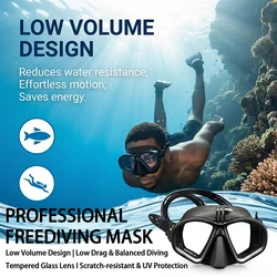 Wet Camera Mount Low Volume Diving Mask Tempered Glass Freedive Mask J-type Diving Mask Snorkel Set with Camera Mount 프리다이빙