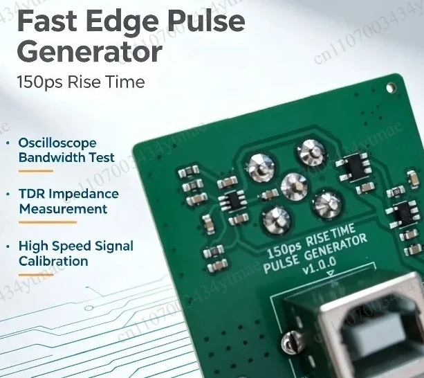 150ps Rise Time Fast Edge Pulse Generator, Calibration Tester for Oscilloscope Bandwidth Testing TDR Impedance Measurement