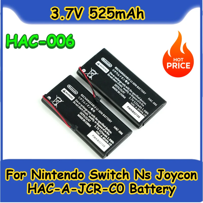 

3.7V 525mAh HAC-006 for Nintendo Switch Ns Joycon HAC-A-JCR-C0 Battery