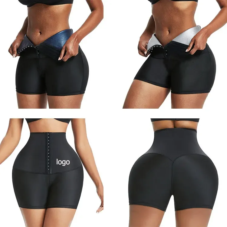 Sweat Sauna Waist Trainer Body Shaper Shorts Slimming belt Fitness Sheath Fajas Shapewear Women Pants Tummy Thermo Gym Leggings