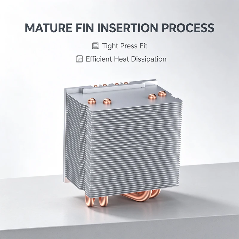 8mm 4 Heat Pipe LED Power Consumption Compatible With 500W LED Light Heat Sink Suitable For High-Power COB LED Lights Spotlights