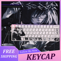 Jujutsu Kaisen Gojo Satoru Theme Keycap 122keys Cherry Pbt Sublimation Ergonomics Keycap Custom Accessory Adaptation Mad Wooting