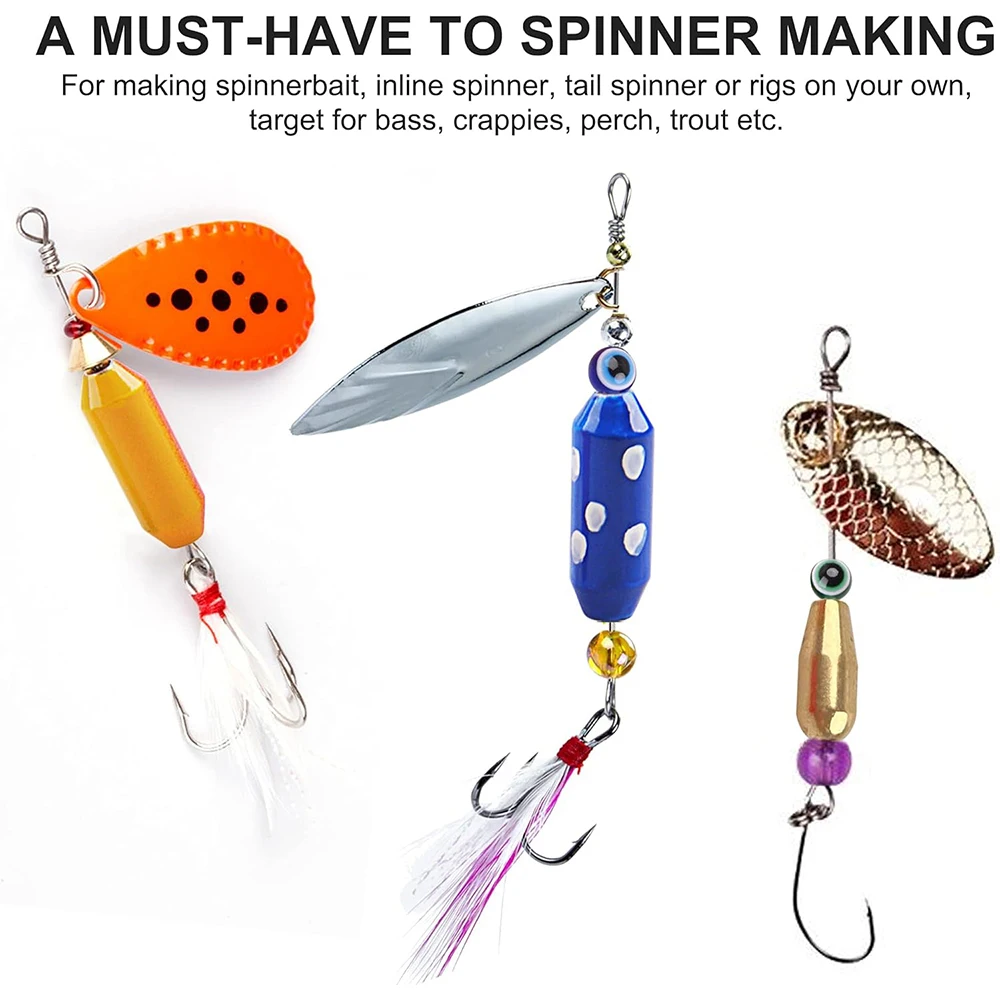 Kit montaje spinnerbait con plomos, latón y cuentas - imagen 5