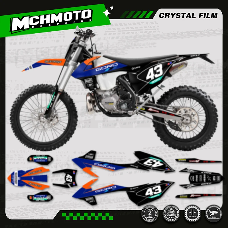 MCHMFG Full Graphics Decal Stickers For KTM SX SXF 2016 2017 2018 EXC EXC-F 2017 2018 2019 125 250 300 350 450 -001