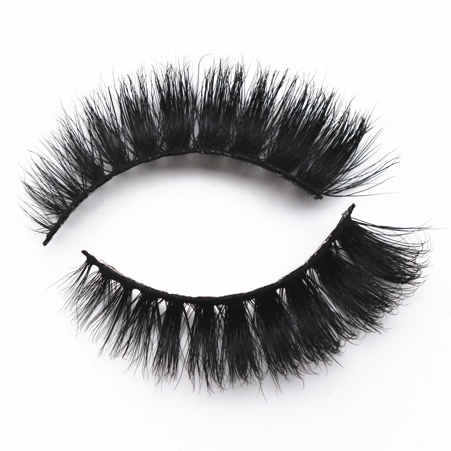 Pestañas de visón acampanadas para ojos de gato, pestañas postizas reutilizables de visón 3D, pestañas de tira completa, extensión de pestañas tenues D101