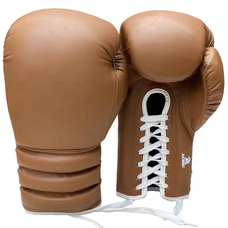 Professional Boxing Glove PU Thickened Tether MMA Sanda Training Glove Adult Muay Thai Fighting Boxing Training Equipment