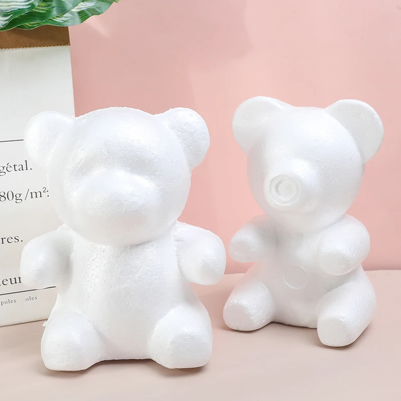 High-Density Foam Balls Rose Bear & Heart Shapes DIY Craft For Wedding Birthday Party Decor Baby Shower Home Decoration