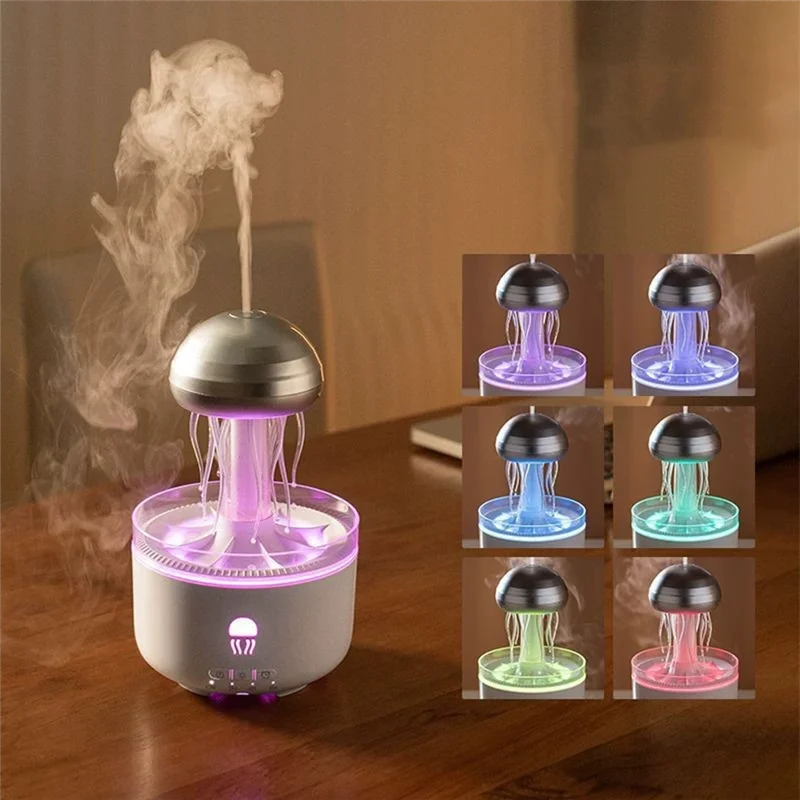ABBZ-Jellyfish Nawilżacz Powietrza 320ML Dyfuzor Aromaterapii Do Olejków Eterycznych Do Sypialni Biura Idealny Do Jogi Wtyczka EU