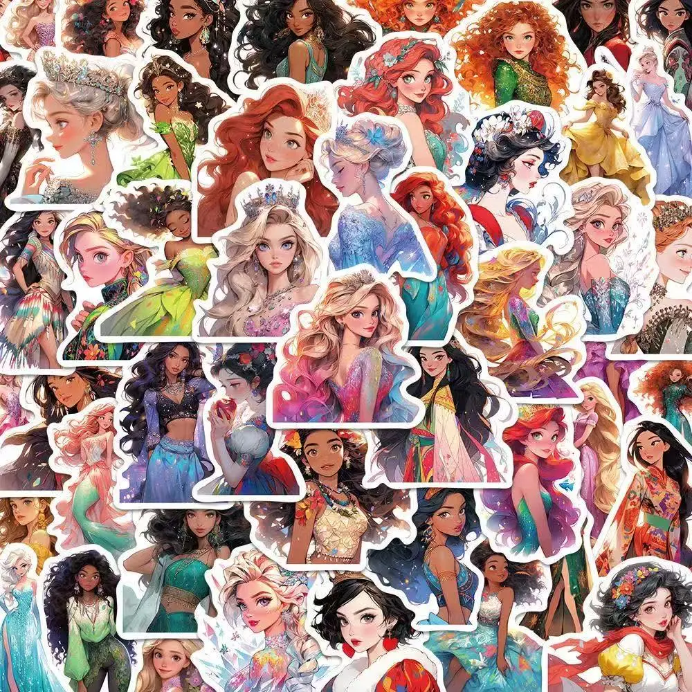 

57 шт. наклейки в стиле принцессы: изящное искусство для планировщиков, телефонов — прочный клей, идеально подходит для творческой настройки и самостоятельной сборки.