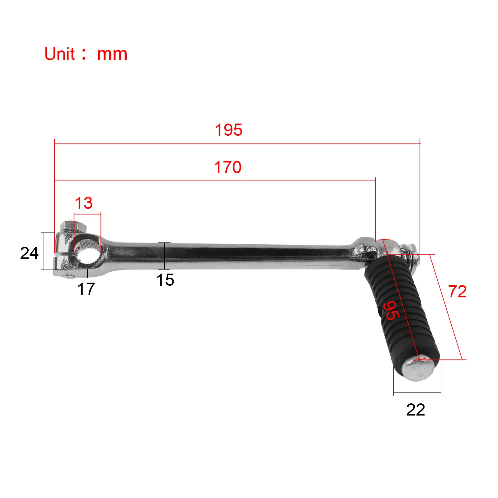 Motorcycle Kick Start Starter Lever Start Pedal For Yamaha PW80 PY80 PW PY 80 PEEWEE Honda Z50A CT70 CT90 Dirt Bike