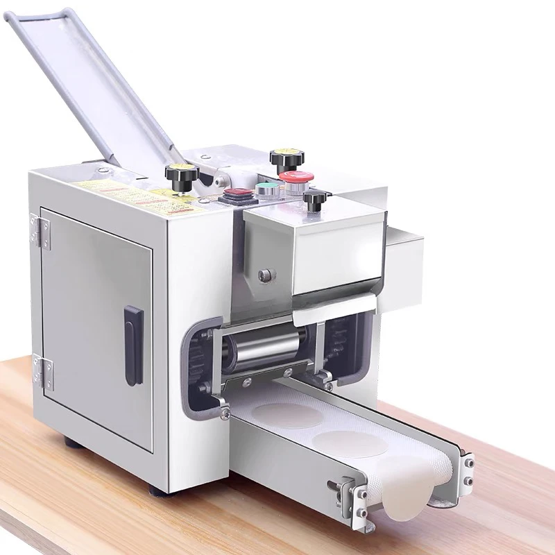 Electric Round Dumpling Skin Machine Slicer Wonton Rolling Pressing Food Processing Maker Square Wonton Wrapper Making 220V/110V