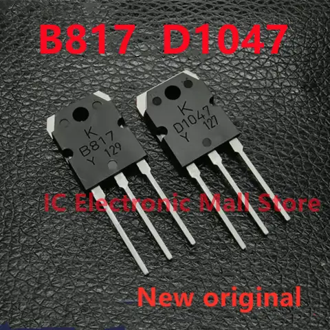 10PCS New Original KTB817 KTD1047 B817 D1047 2SB817 2SD1047 TO-3P Power Amplifier Transistor Audio power tube