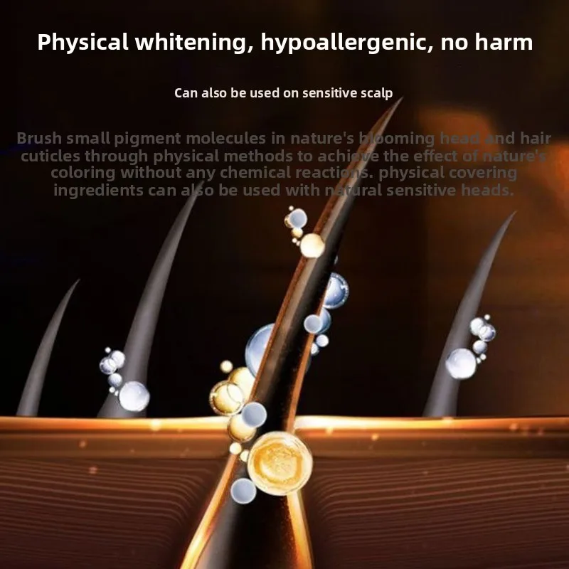 2in1 عصا صبغ الشعر مع مشط أسود بني قهوة طويلة الأمد تلوين الشعر المؤقت مغطاة الشعر الأبيض قلم شعري قابل للغسل #5