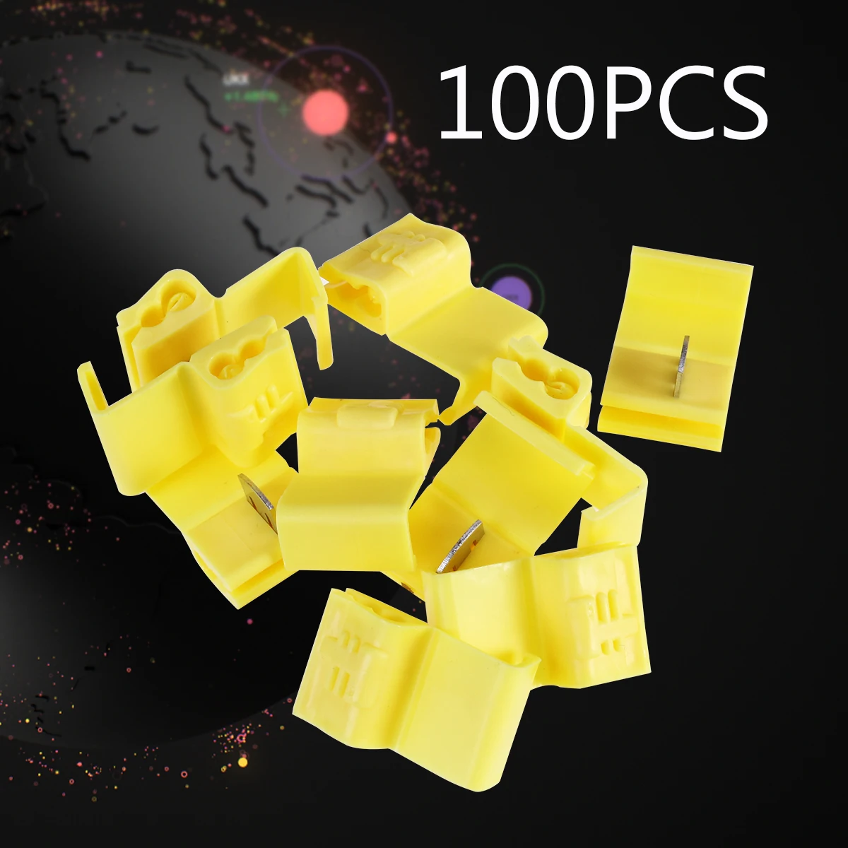 

100 Pcs Terminal Set Flexible Solderless Wire Connector Quick Branch Insulated Cables Automotive Electrical Terminals