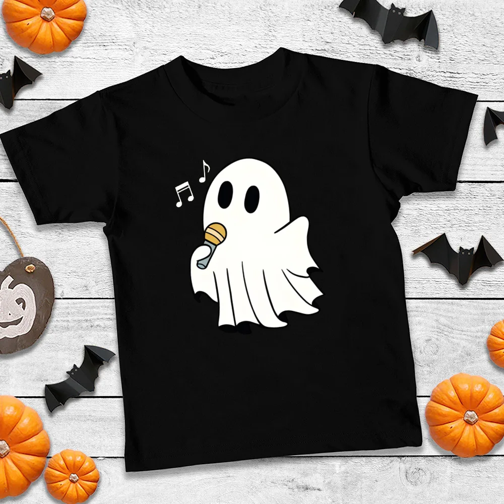 Halloween festa t-shirt para menino e menina, roupas de criança, roupas de criança, férias, outono