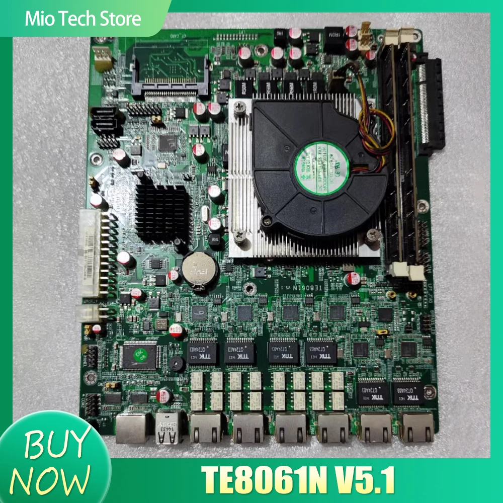 TE8061N V5.1 E409I6738AA 6-port Gigabit Soft Router Motherboard